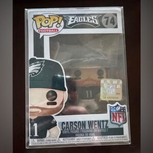 Funko Pop NFL Carson Wentz Figure with Black and Green